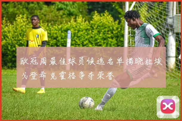 欧冠周最佳球员候选名单揭晓杜埃戈登希克霍格争夺荣誉